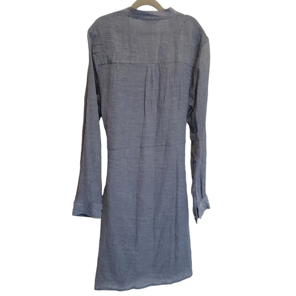 Lucky Brand Chambray Tie Waist Dress XS - Picture 3 of 9